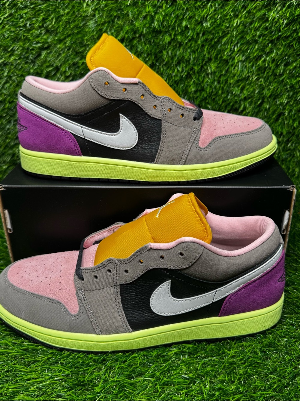 Size 11 - Mens Air Jordan 1 Low Tokyo Bio Hack Pink Brown Sneakers - HQ2010-005